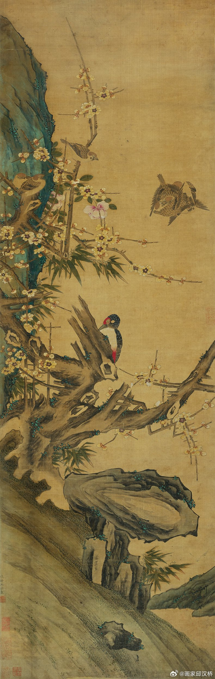 元代王渊花鸟画