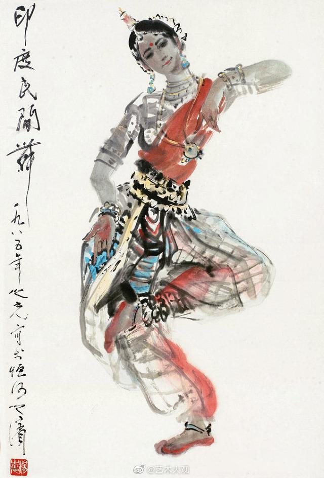 杨之光国画人物作品欣赏 杨之光，1930年生于上海……