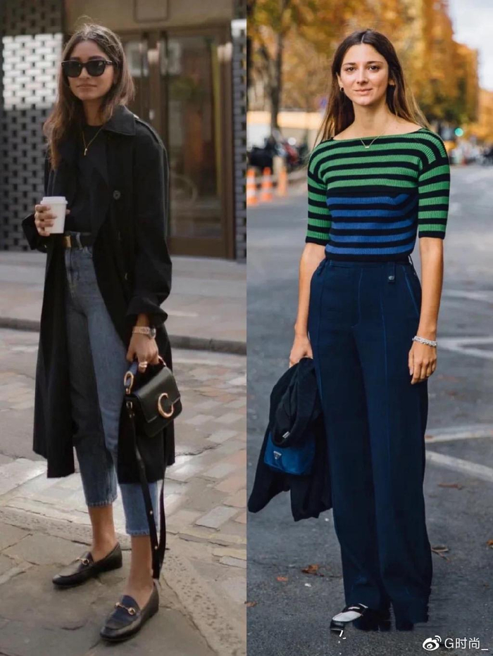 牛仔裤77乐福鞋的搭配小技巧