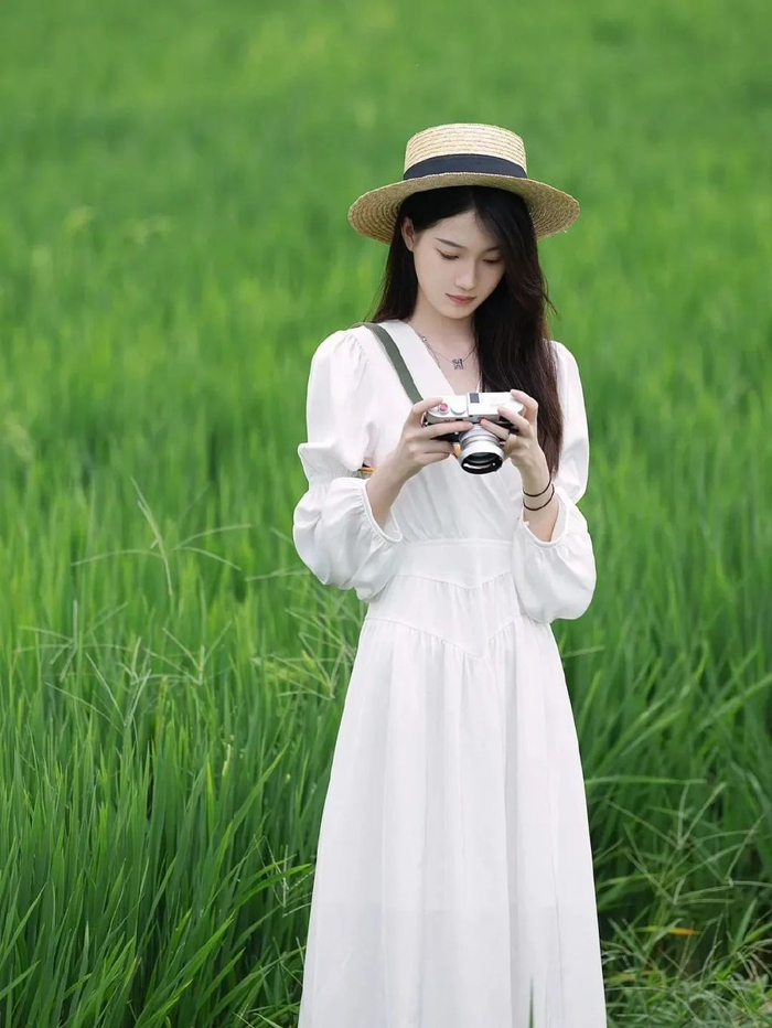 稻田人像美姿分享,7个动作,拍照清新脱俗很好看
