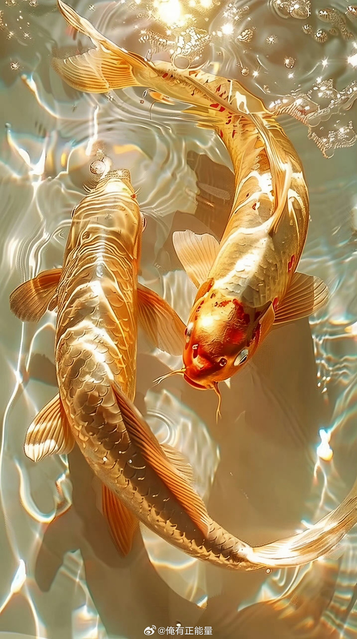 好运锦鲤愿春天的美好与我们不期而遇