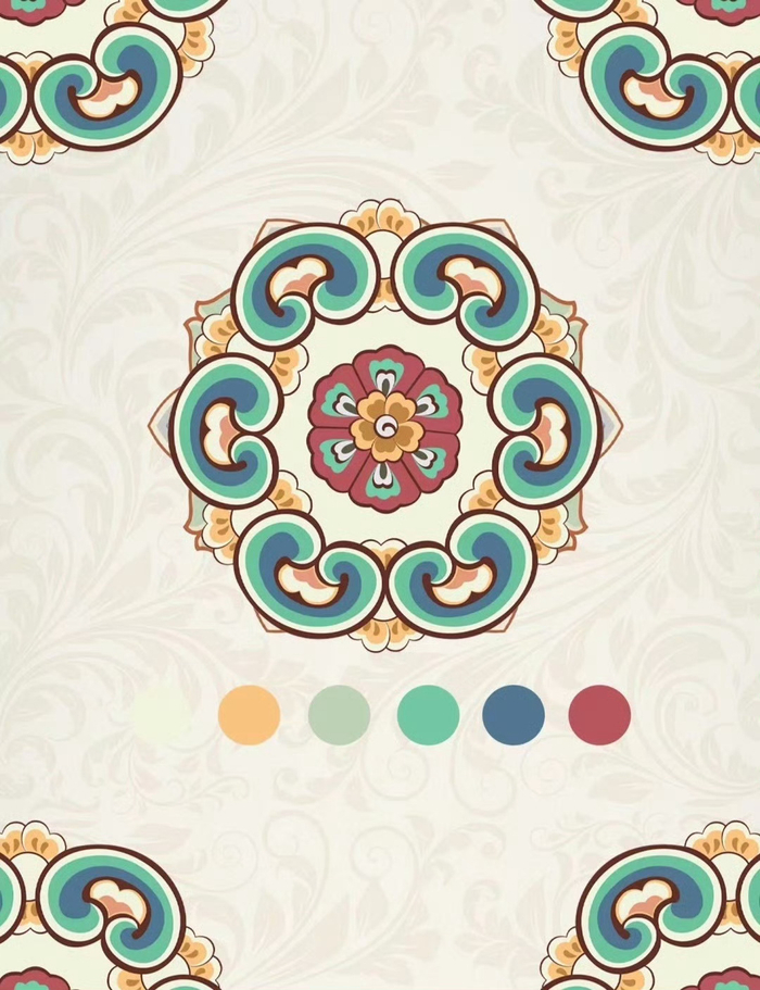 敦煌传统纹样颜色