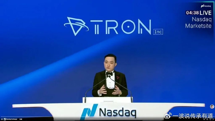 币圈传奇大佬孙宇晨现身纳斯达克敲钟，加密货币时代真正开始