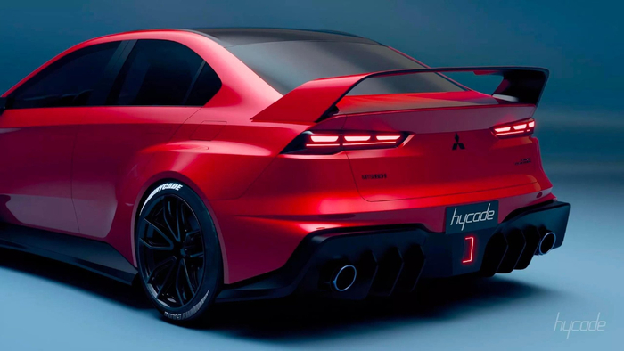 渲染设计师绘制的第十一代三菱evo假想图