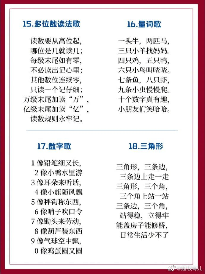 27首数字儿歌🔥让宝宝爱上数学数学启蒙