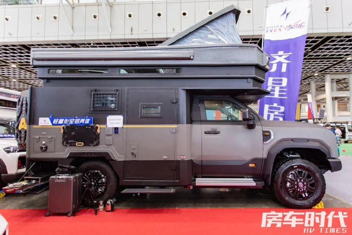 齐星拓疆全地形皮卡房车 峰岚硬升顶 进阶额头升顶 从容旅居空间