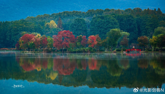极美南京,中山植物园,前湖醉美秋色__财经头条
