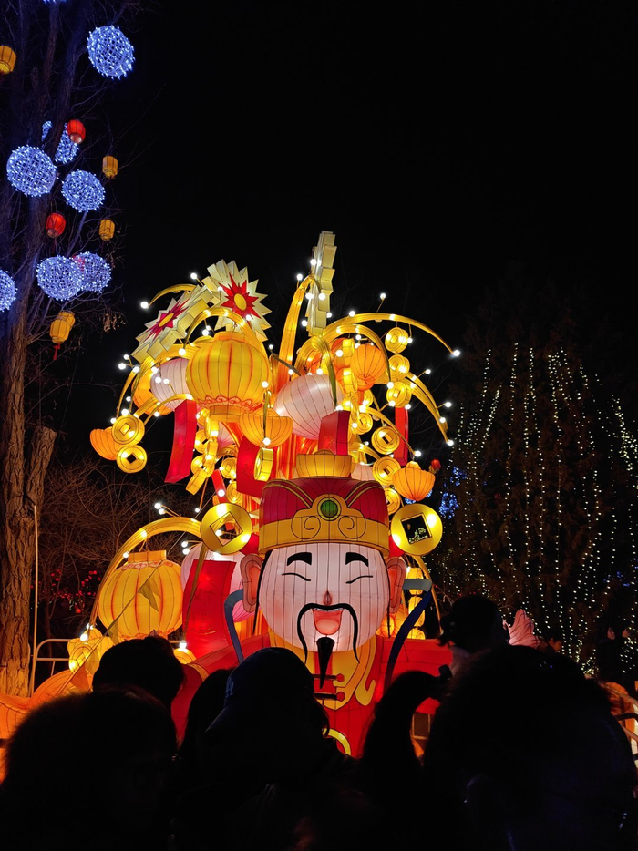 昨晚去了天津水上公园的彩灯节