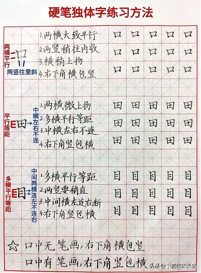 原来练字也有速成技巧