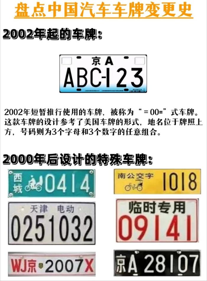 原来中国的汽车车牌也有近百年的历史了,大多数人应该只见过最后两个