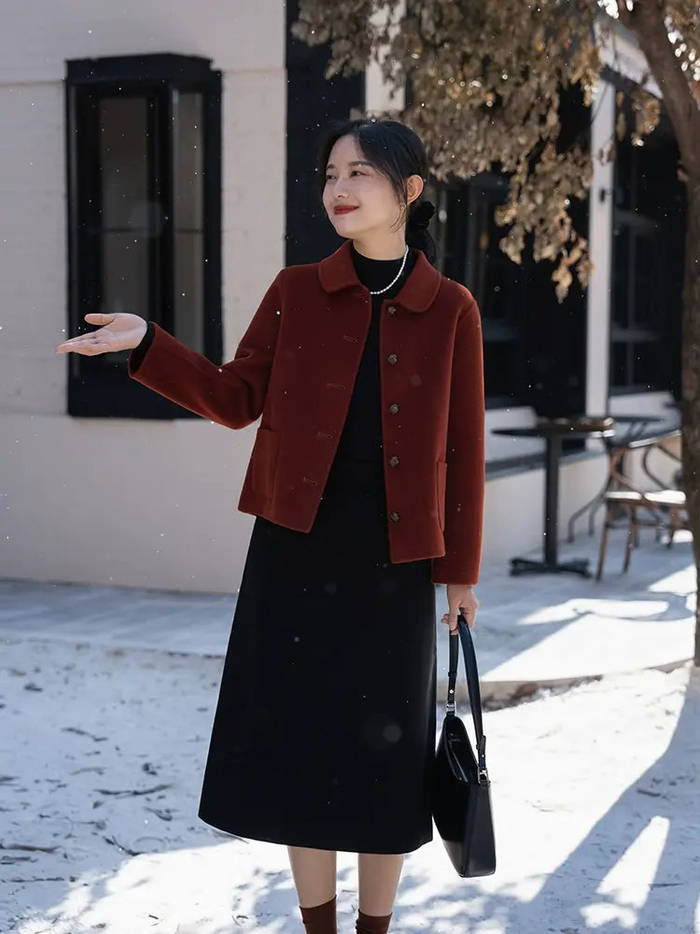 中年女性冬季高级穿搭,"大衣"新穿法让你既显气质又减龄,超美|大衣