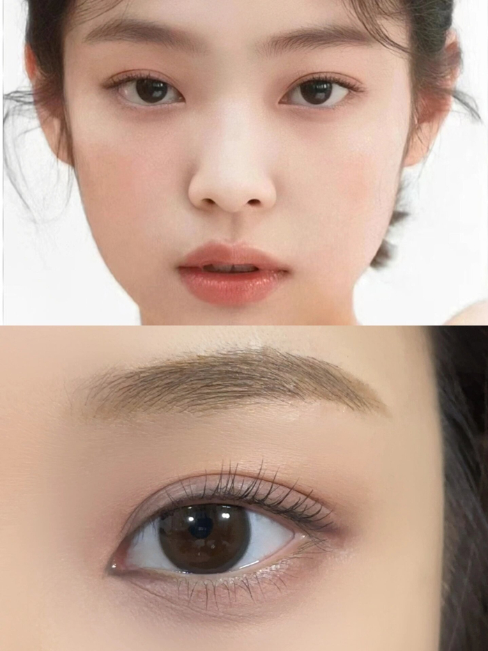 jennie伪素颜仿妆