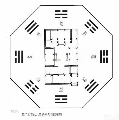 四合五天井平面图图片