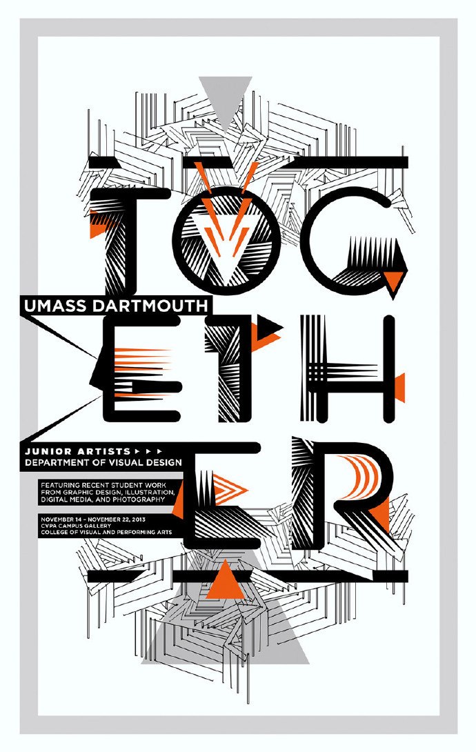 美国设计师michellebowers字体为创意的海报设计