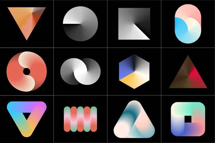 200款高级感几何矢量创意图形下载获取见评论区