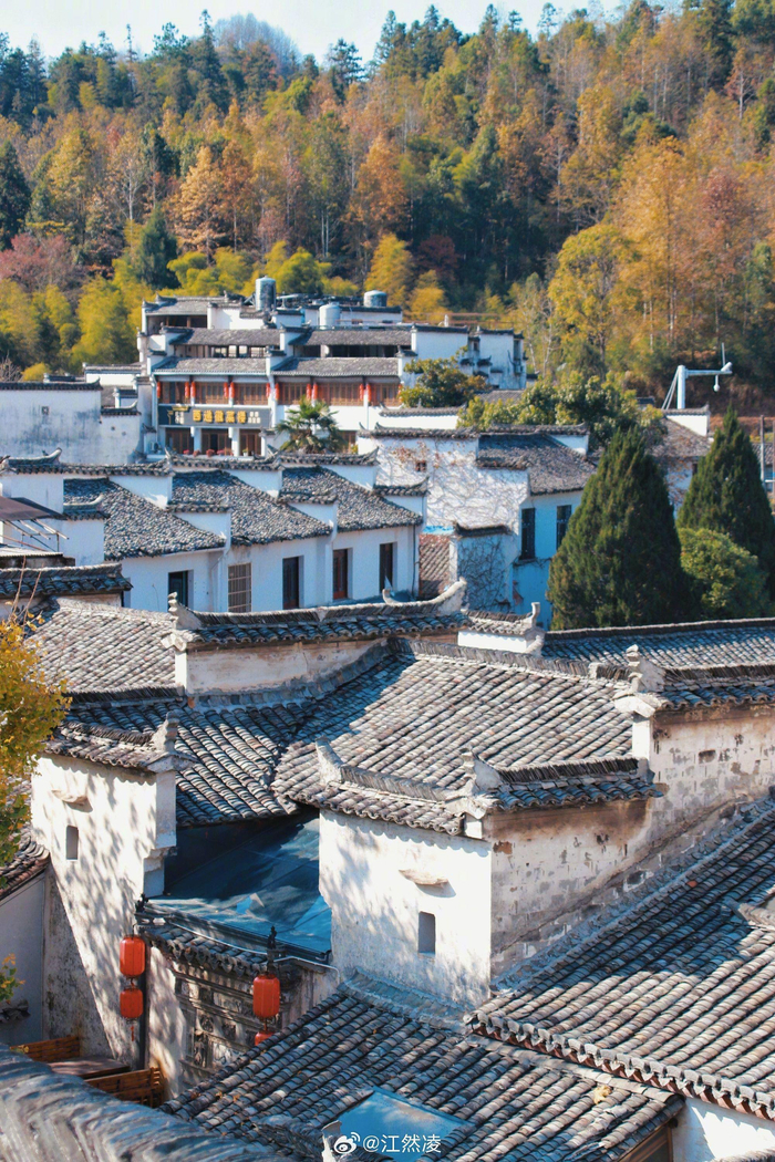 黄山西递古村景区676767秋来看塔川