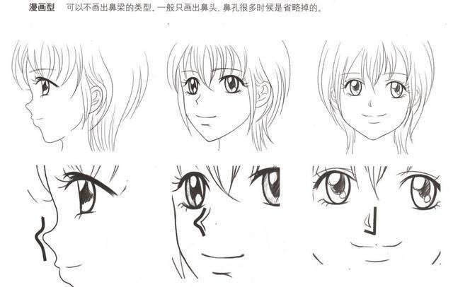 女孩从眼睛的位置开始,男孩从眼睛上面,眉毛稍微往下鼻子的形状是女孩
