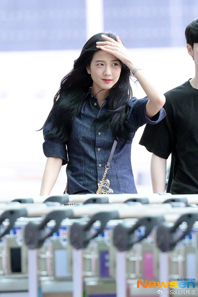 今日仁川出境的金智秀jisoowuli韩剧女主的小表情真的太可爱了吧