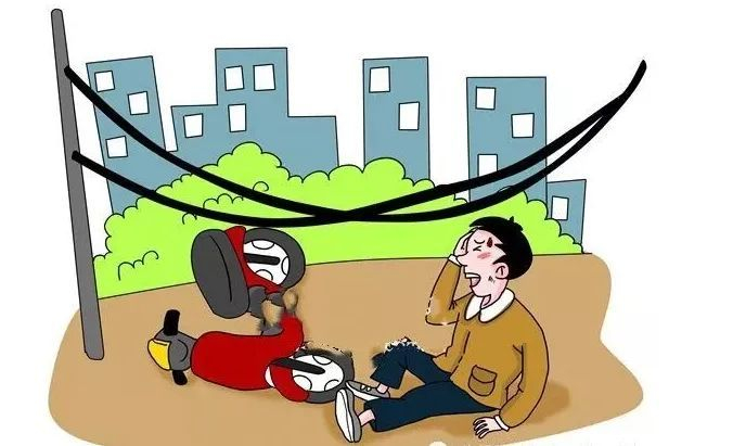 被天降网线绊倒责任谁来承担