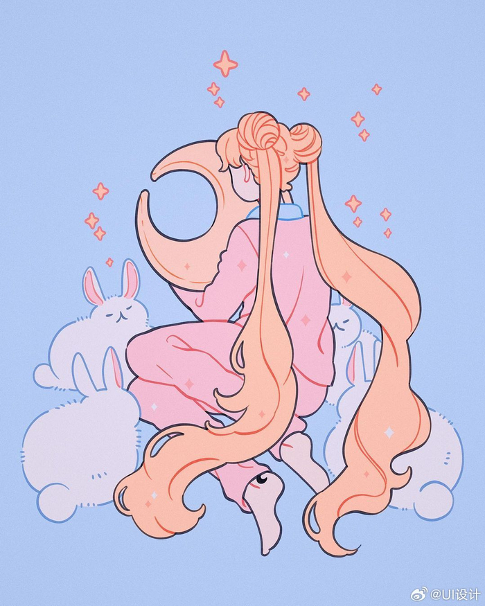 优雅专注梦幻唯美人物插画作品