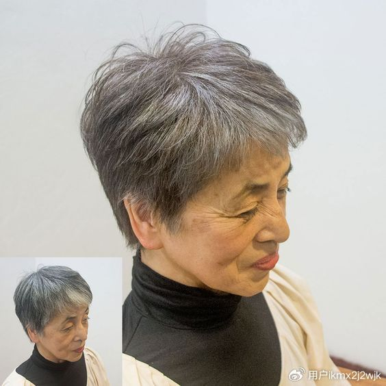 想换发型试试这几种,就算头发花白也很美|短发|发型|女性_新浪新闻