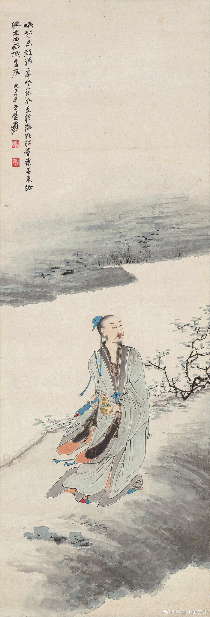 近现代张大千高士图