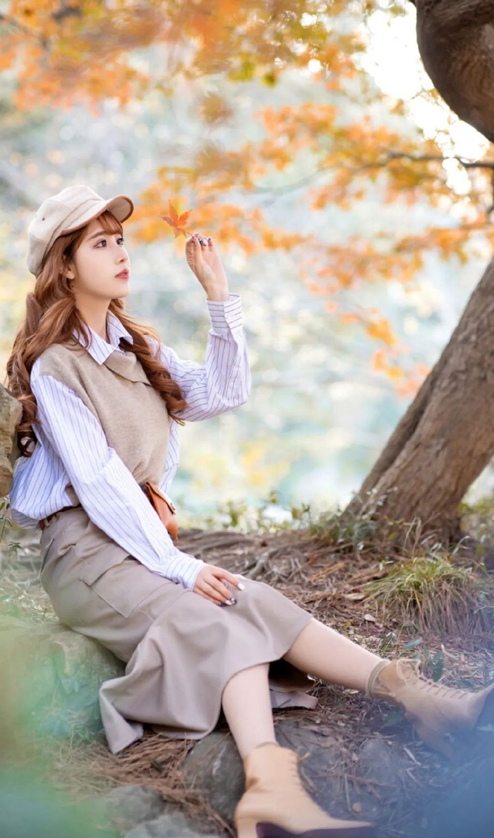 女生拍唯美枫叶人像,7个必不可少的技巧,拍好枫叶人像不是难题|人像