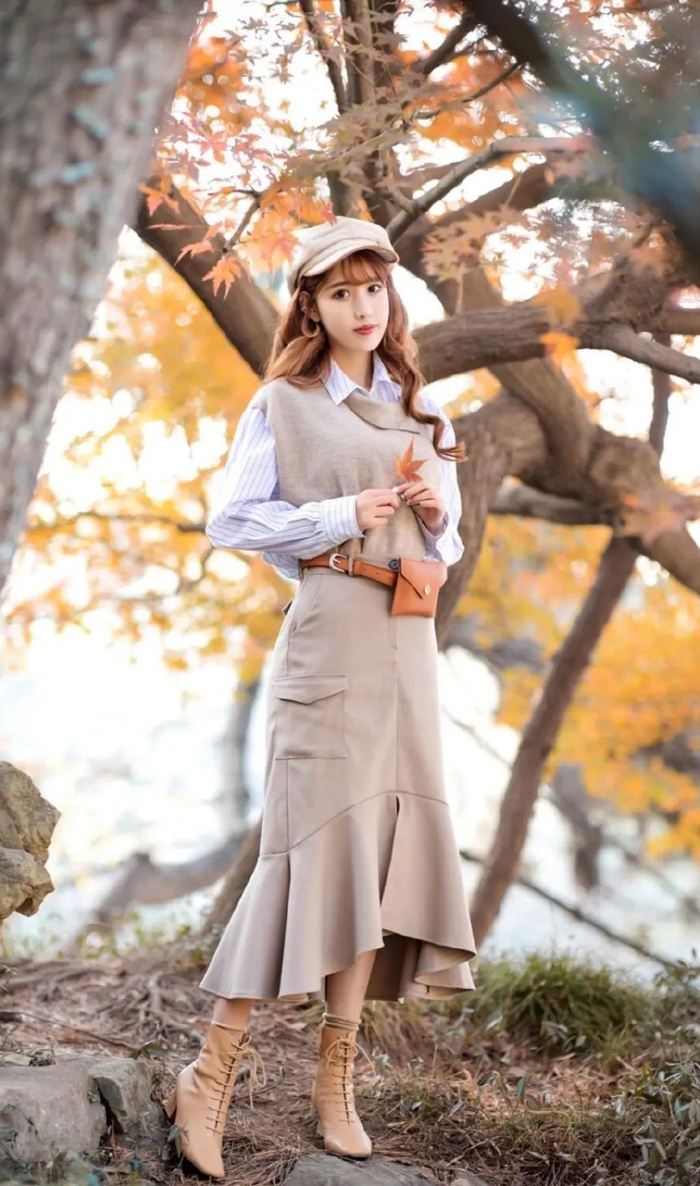 女生拍唯美枫叶人像,7个必不可少的技巧,拍好枫叶人像不是难题|人像