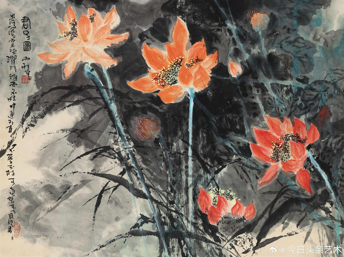 宋雨桂笔下的荷花