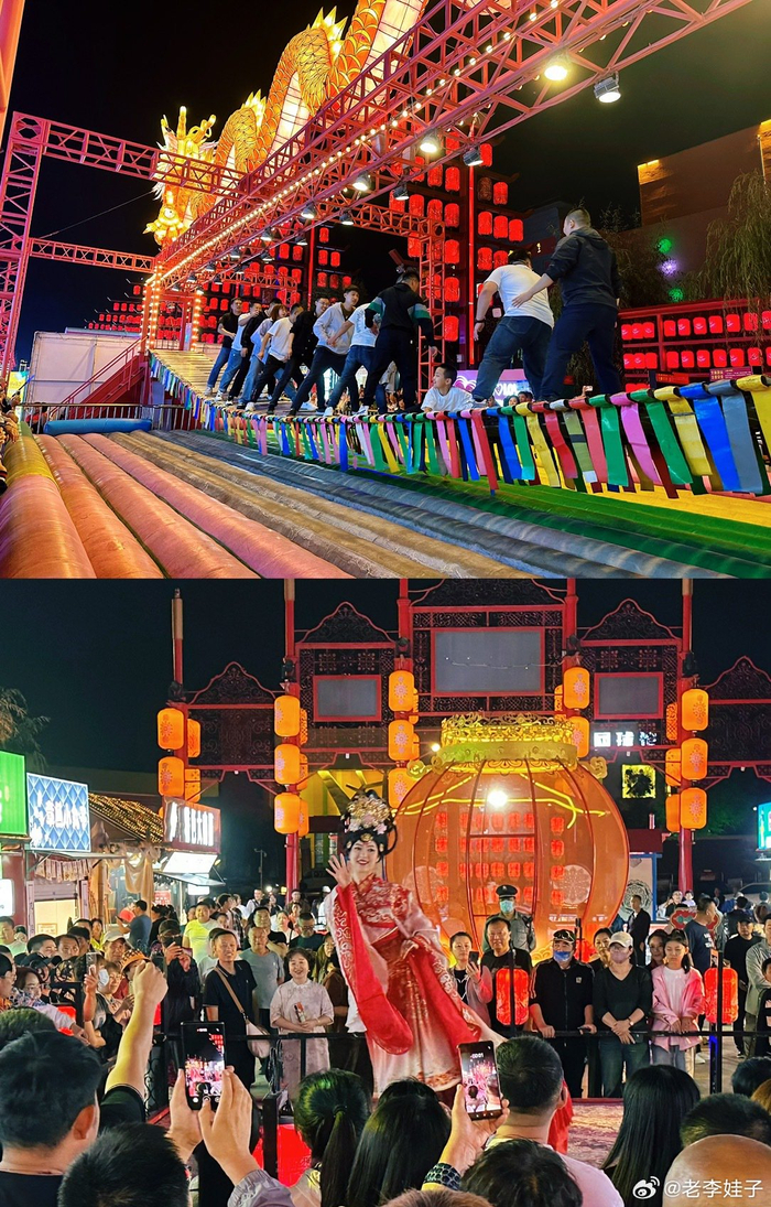 夜幕降临梅河口东北不夜城又热闹起来