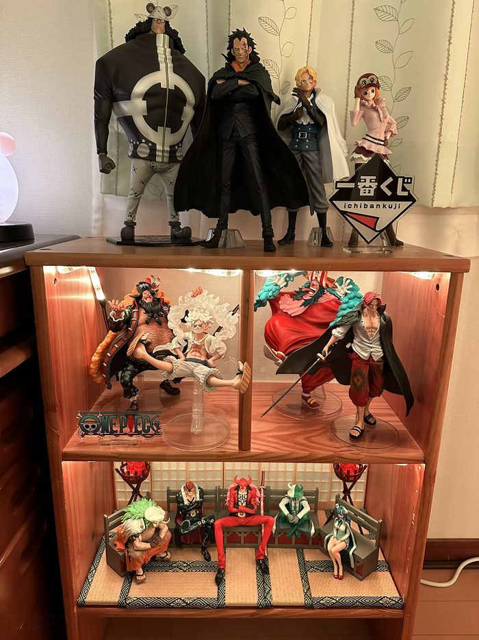 来自日本网友晒的海贼王手办间