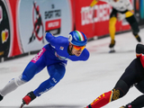 短道速滑世界巡回赛蒙特利尔站，中国队晋级男子5000米接力决赛
