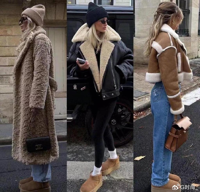 教你3种穿搭技巧,时髦不笨重|雪地靴|厚底|时髦_新浪新闻