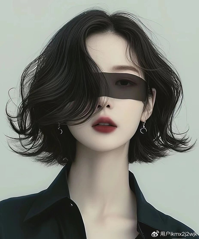 最具女人味的短发,波波头大卷真耐看,看完都想试一试