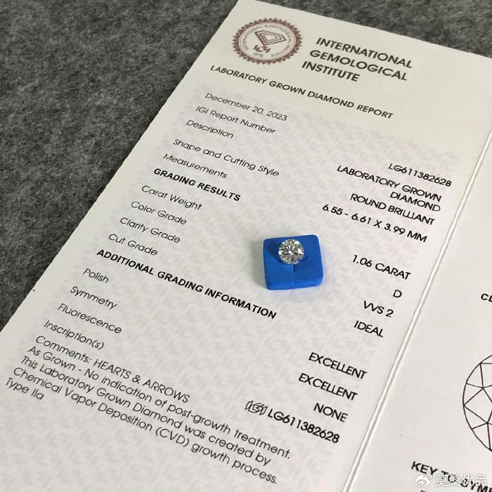 培育钻石vs天然钻石你分得清吗