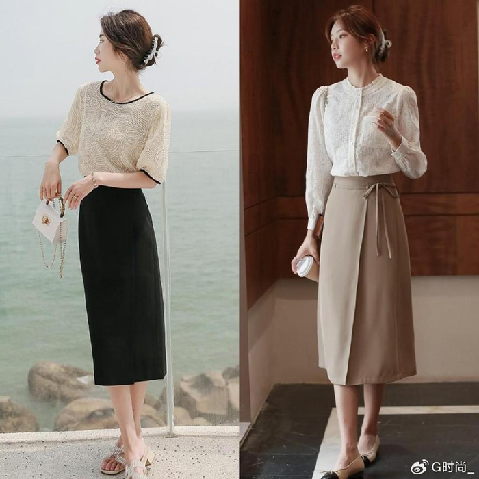 春夏穿半身裙,搭什么上衣更好看?这4组搭配示范,学会不吃亏