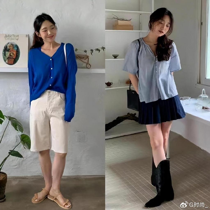 夏天里的小个子姑娘,穿衣搭配也越来越自由.