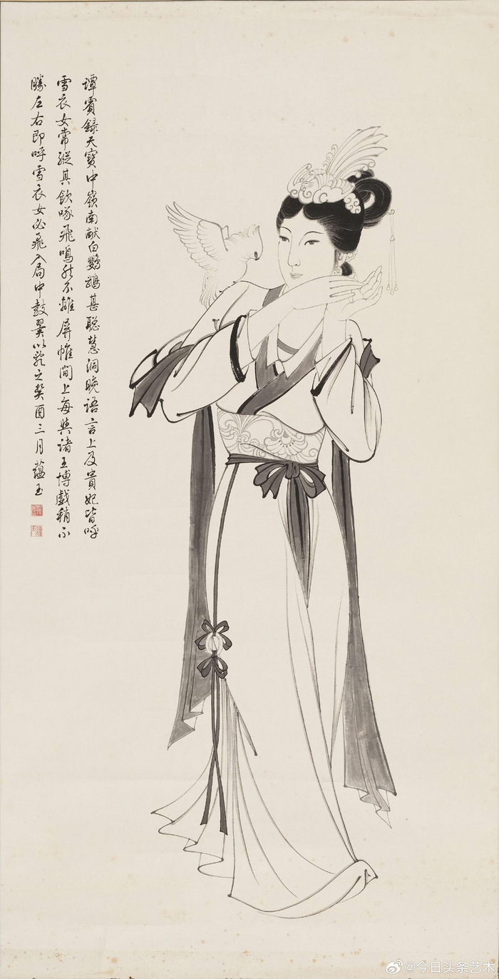 画家赵蕴玉笔下的仕女