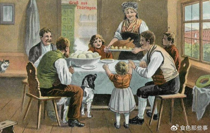 很多欧洲国家都出现了某些餐桌礼仪,如今一些德国家庭仍然存在这些