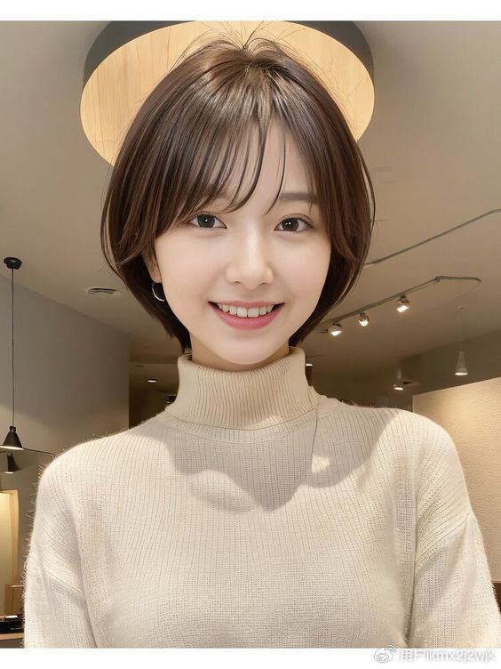 短发这样剪,减龄还甜美,30变18|短发|后脑勺|发型_新浪新闻