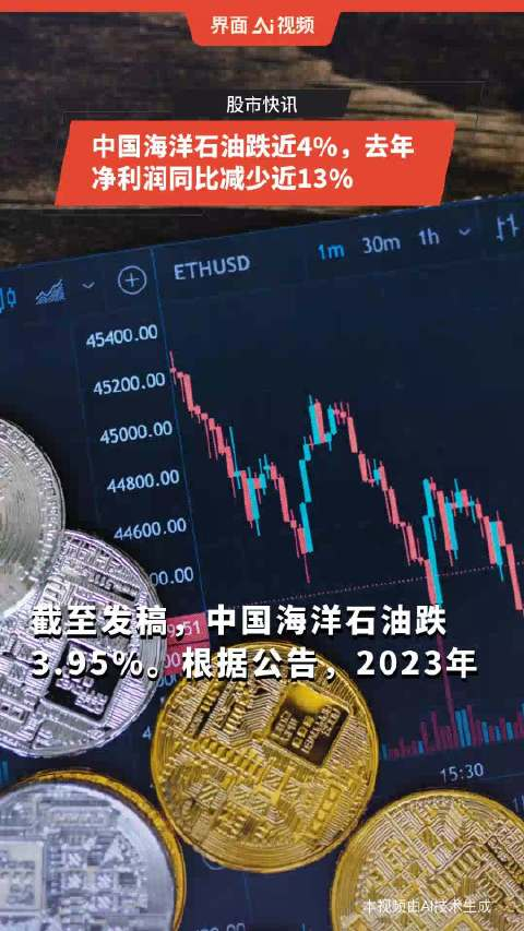 中国海洋石油跌近4去年净利润同比减少近13