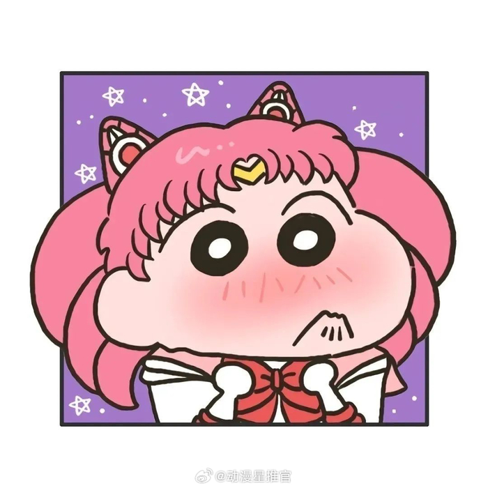 分享一波可爱的卡通头像看样子应该是小新的妹妹