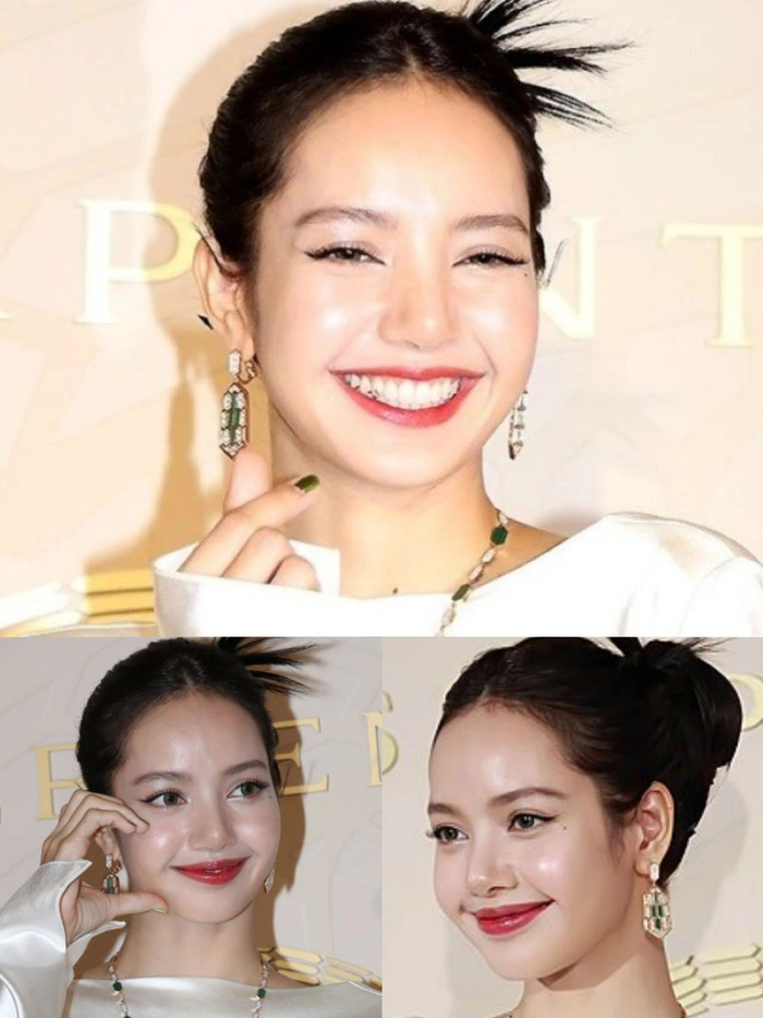 lisa就是一个好例子刘海加妝容改变,直接將一个人改头换脸一样,差點认