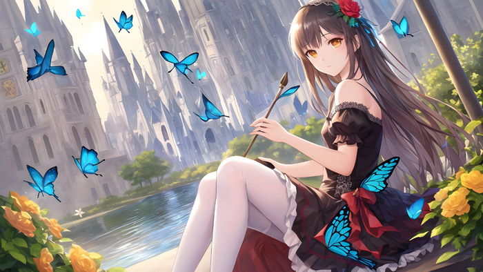 唯美动漫手绘风ai绘画壁纸手机电脑高清壁纸 图集动漫二次元