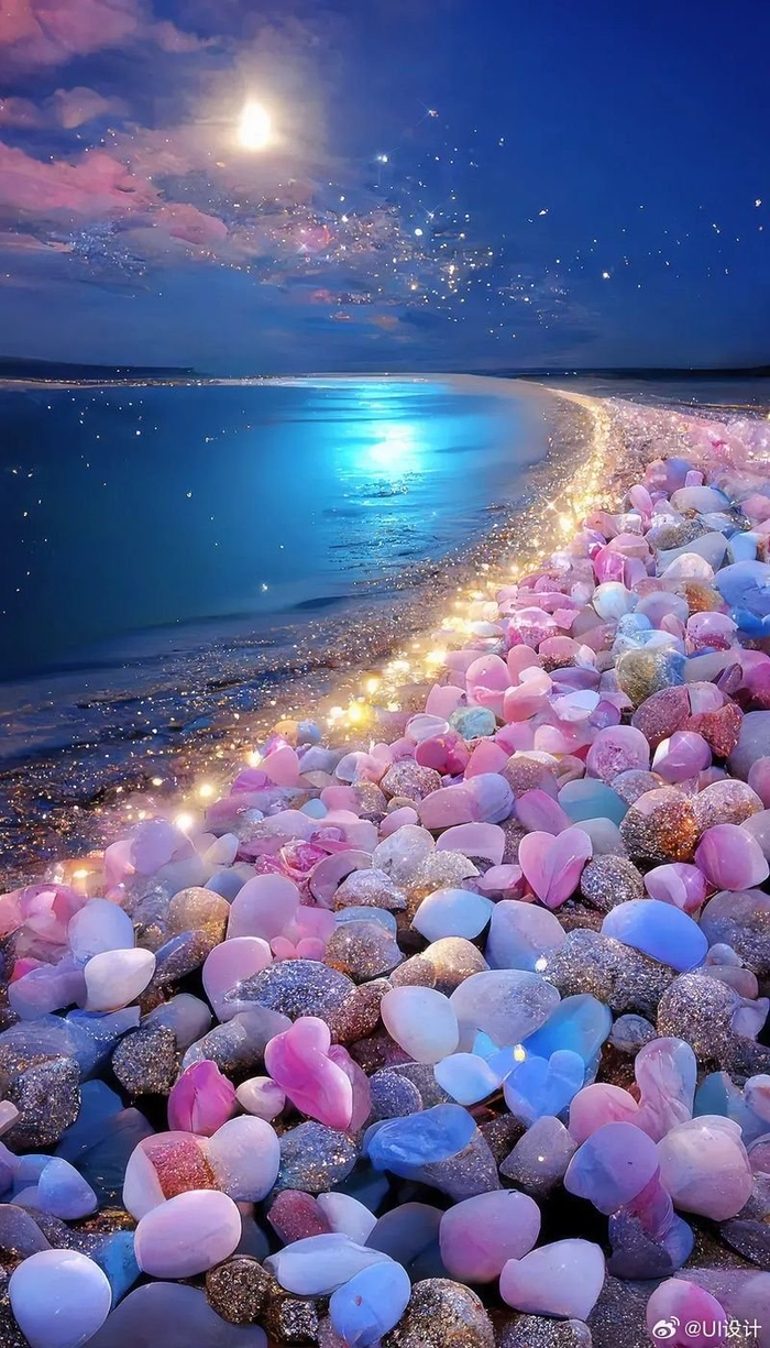 浪漫璀璨海滩|海滩_新浪新闻