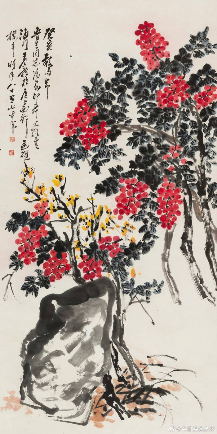 王个簃 花鸟画__财经头条
