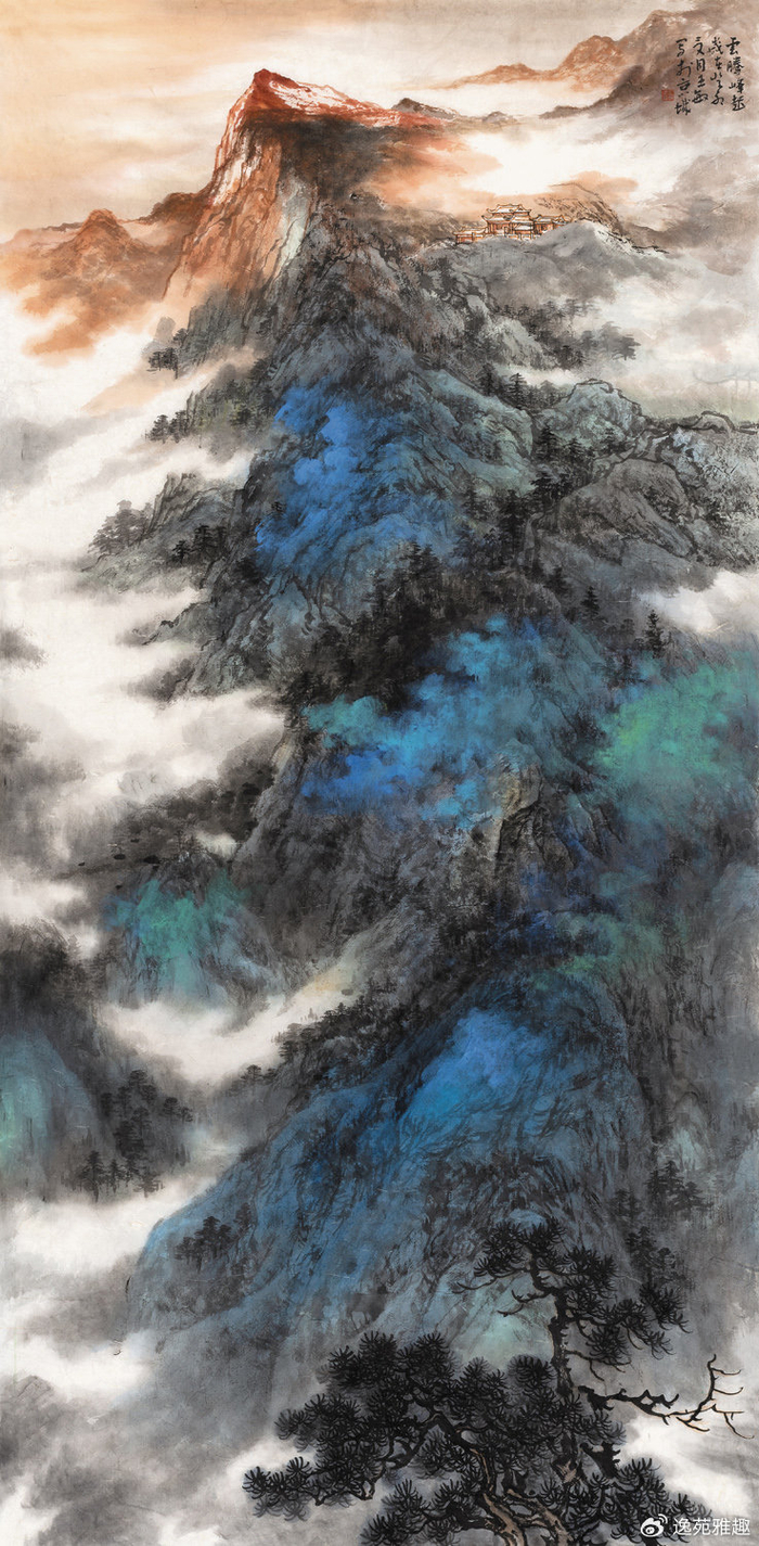 【画作】画家王敏笔下画作里的世界,色彩斑斓,浩渺生烟|王敏|画作