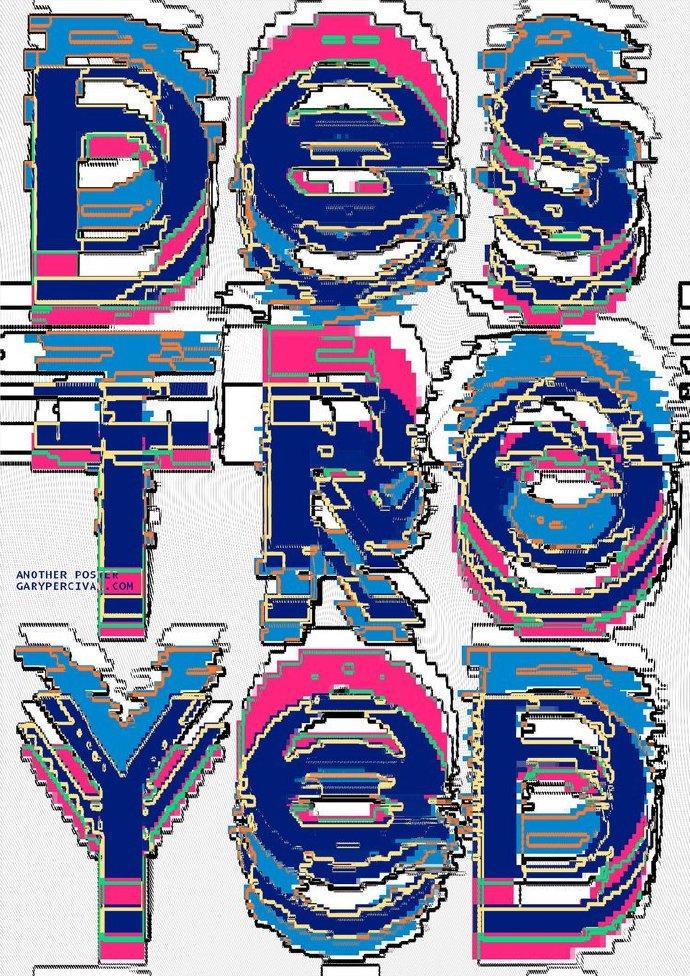 英国设计师 gary percival 创意文字海报设计