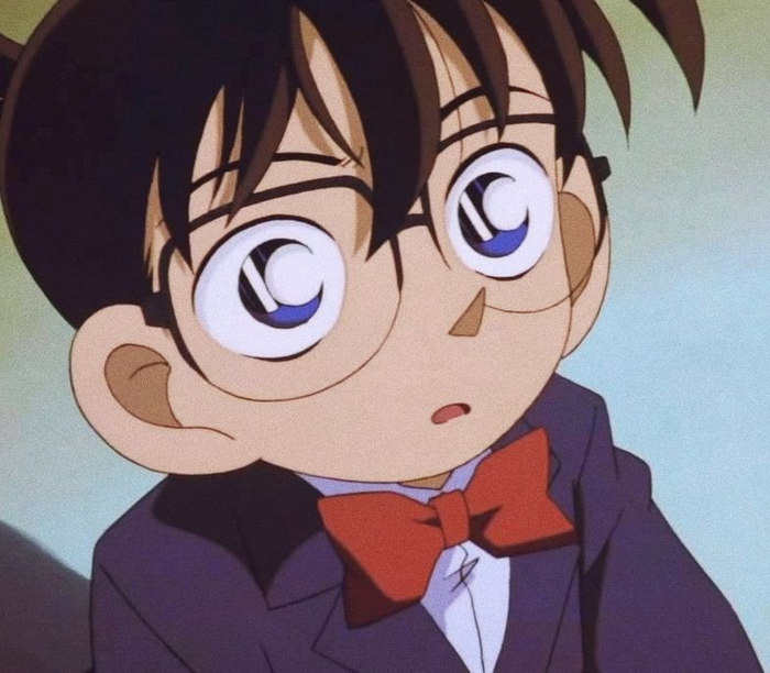 小柯南表情包圆脸柯太可爱了吧!