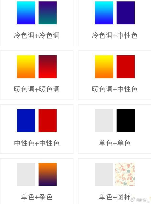 二,四种配色的小妙招